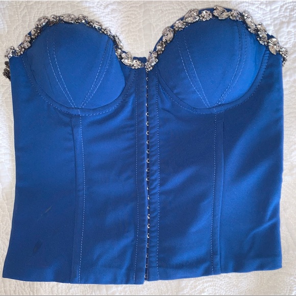 NBD | blue crystal corset - Picture 2 of 8
